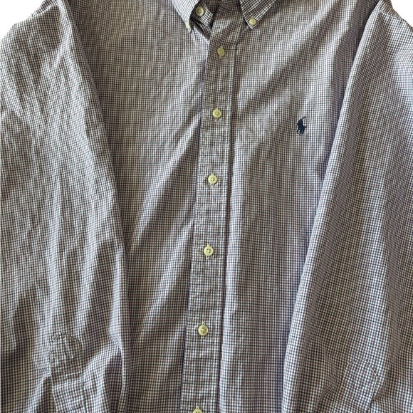 Ralph Lauren Blake Men's XL Purple Blue Plaid Button Down Shirt Preppy Office - Picture 5 of 7